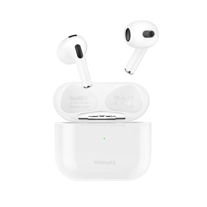 PROMATE In-Ear Bluetooth Earbuds with Intellitouch and 350mAh Charging Case. Bui