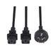 2M Y Power Cord. 3-Pin Plug to 2x IEC C13 Female Connectors 10A SAA 0.75mm Cpre - LX2001 - Homewares, Outdoor, Phone Accessories, Cases, Speakers, Headphones + More -