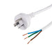 DYNAMIX 1M 3-Pin Plug to Bare End, 3 Core 1mm Cable, White Colour, SAA Approved - LX2001 - Homewares, Outdoor, Phone Accessories, Cases, Speakers, Headphones + More -