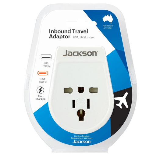 Travel Adaptor USB USB-C (2.1A) Charging Ports USA, Japan, UK, & Hong Kong - LX2001 - Homewares, Outdoor, Phone Accessories, Cases, Speakers, Headphones + More -