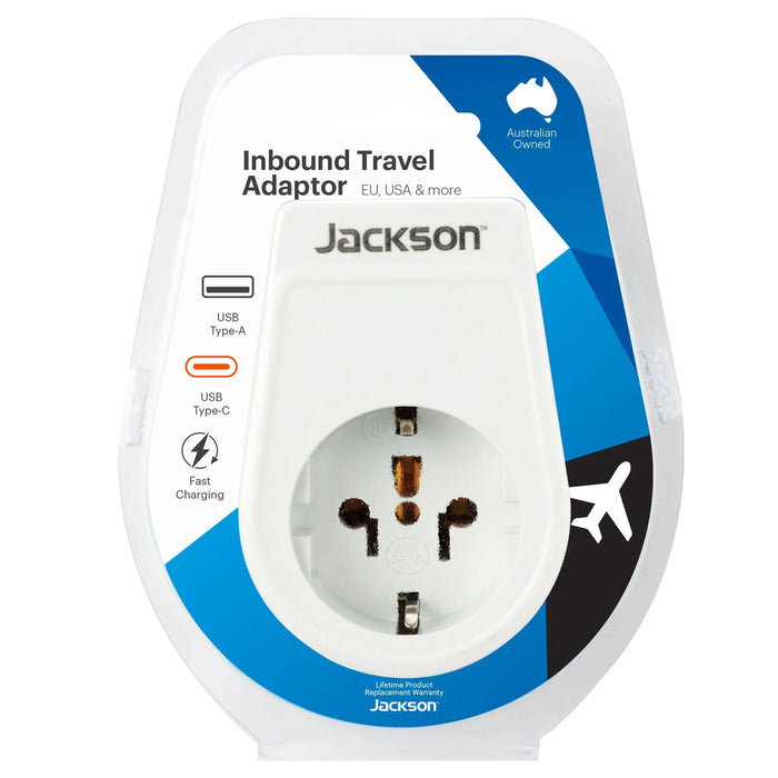 Travel Adaptor USB USB-C USA Japan Europe Bali - LX2001 - Homewares, Outdoor, Phone Accessories, Cases, Speakers, Headphones + More -