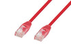 DYNAMIX 0.3m Cat5e Red UTP Patch Lead (T568A Specification) 100MHz 24AWG Slimlin