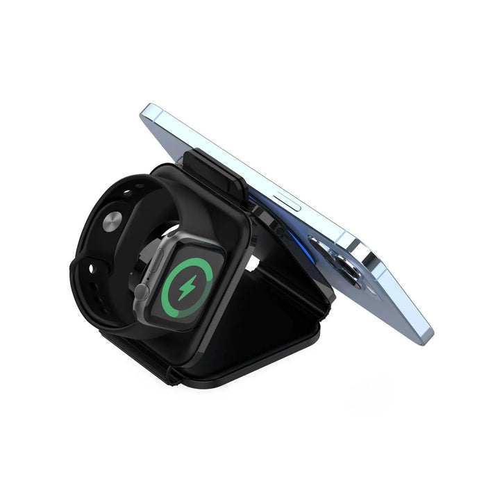 UNITEK 15W Travel MagCharge 3-in-1 Qi Wireless Foldable Phone Charger. Small Fle - LX2001 - Homewares, Outdoor, Phone Accessories, Cases, Speakers, Headphones + More -