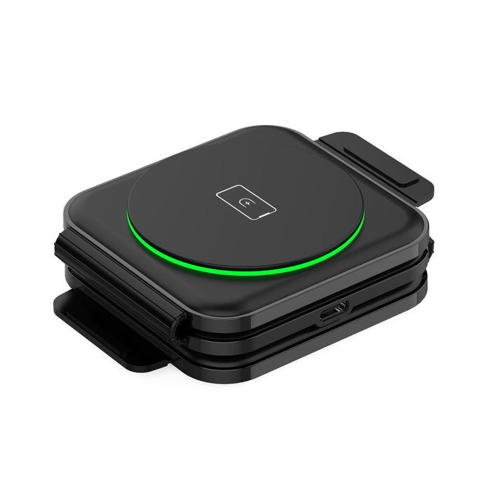 UNITEK 15W Travel MagCharge 3-in-1 Qi Wireless Foldable Phone Charger. Small Fle