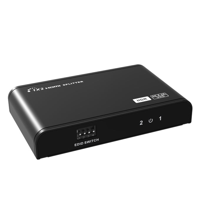 LENKENG 1-In-2-out HDMI Splitter with HDR & EDID. Supports UHD Res up to 4K2K@30