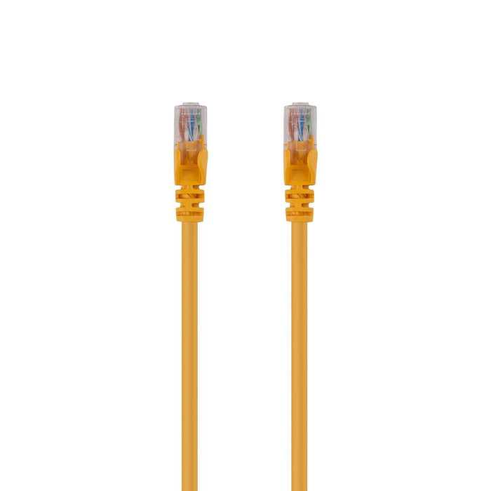 DYNAMIX 15m Cat6 Yellow UTP Patch Lead (T568A Specification) 250MHz 24AWG Slimli