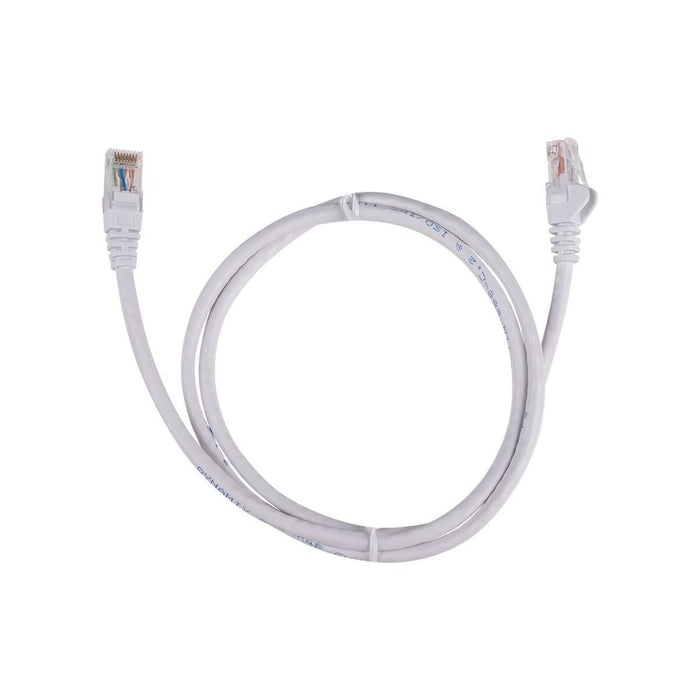 DYNAMIX 15m Cat6 White UTP Patch Lead (T568A Specification) 250MHz 24AWG Slimlin