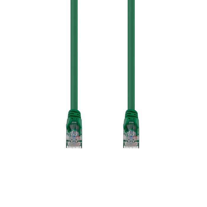 DYNAMIX 0.5m Cat6 Green UTP Patch Lead T568A Specification 250MHz 24AWG Slimline