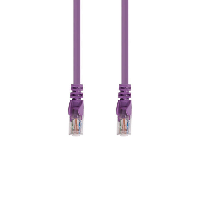 DYNAMIX 15m Cat6 UTP Cross Over Patch Lead - Purple with Label 24AWG Slimline Sn