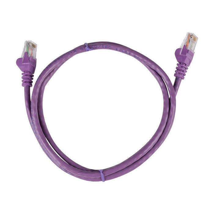 DYNAMIX 15m Cat6 UTP Cross Over Patch Lead - Purple with Label 24AWG Slimline Sn