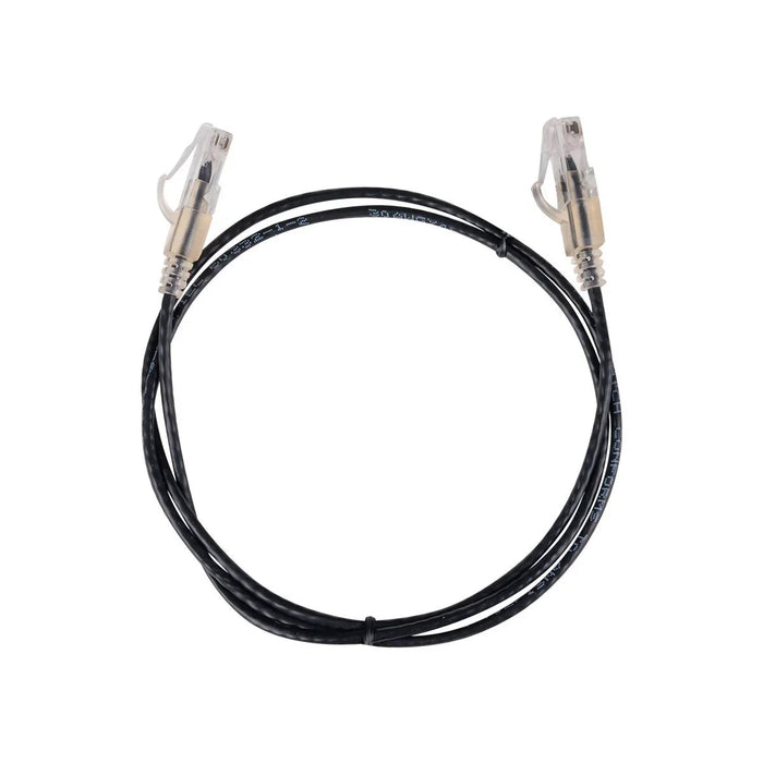 DYNAMIX 1m Cat6A 10G Black Ultra-Slim Component Level UTP Patch Lead (30AWG) wit - LX2001 - Homewares, Outdoor, Phone Accessories, Cases, Speakers, Headphones + More -