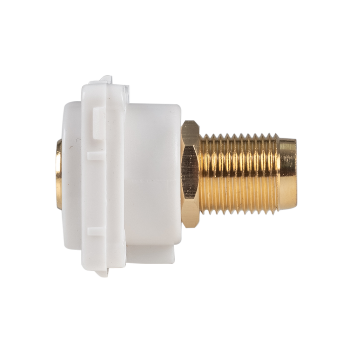 AMDEX Yellow RCA to F Connector. Gold Plated