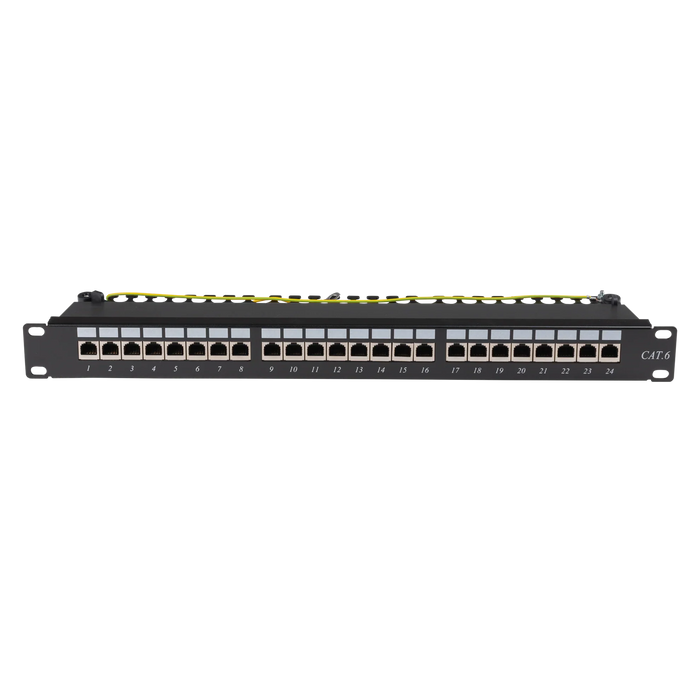 DYNAMIX 19" Cat6 24-Port RJ45 1U Sheilded Patch Panel. Easy Field Label System & - LX2001 - Homewares, Outdoor, Phone Accessories, Cases, Speakers, Headphones + More -