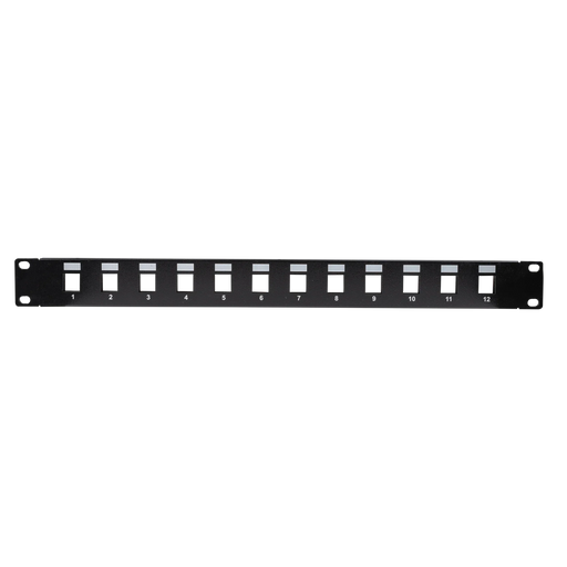 DYNAMIX 19'' 12 Port Unloaded Patch Panel Keystone Inserts, 1RU *REQUIRES SLIMLI - LX2001 - Homewares, Outdoor, Phone Accessories, Cases, Speakers, Headphones + More -
