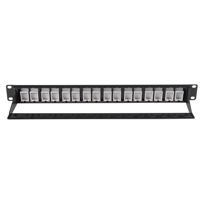 DYNAMIX 16 Port Unloaded Patch Panel, Shuttered Keystone Inserts, 1RU - LX2001 - Homewares, Outdoor, Phone Accessories, Cases, Speakers, Headphones + More -