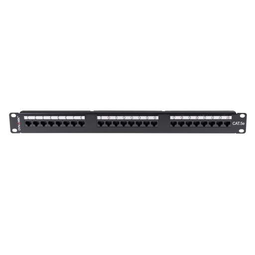 DYNAMIX 24 Port 19'' Cat5e UTP Patch Panel with plastic labelling kit. T568A & T - LX2001 - Homewares, Outdoor, Phone Accessories, Cases, Speakers, Headphones + More -