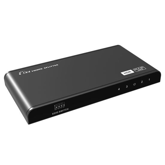 LENKENG 1-In-4-out HDMI Splitter with HDR & EDID. Supports UHD Res up to 4K2K@30
