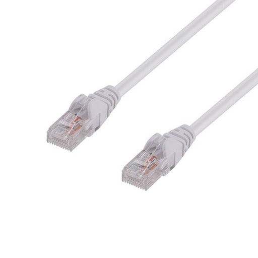 DYNAMIX .75m Cat6 White UTP Patch Lead (T568A Specification) 250MHz 24AWG Slimli