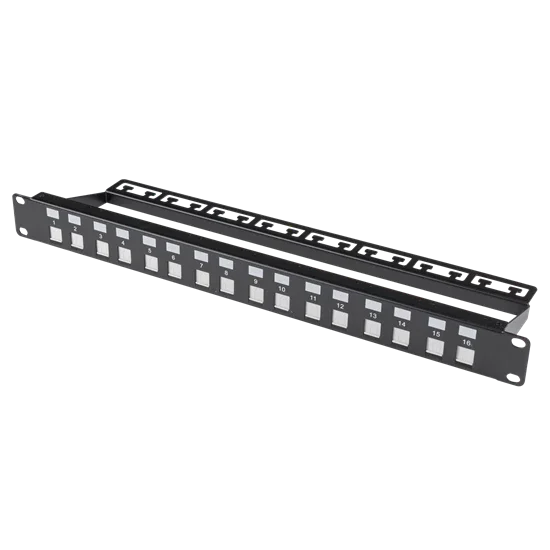 DYNAMIX 16 Port Unloaded Patch Panel, Shuttered Keystone Inserts, 1RU - LX2001 - Homewares, Outdoor, Phone Accessories, Cases, Speakers, Headphones + More -