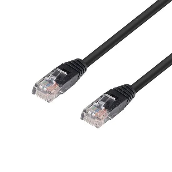 DYNAMIX 0.5m Cat5e Black UTP Patch Lead (T568A Specification) 100MHz 24AWG Sliml - LX2001 - Homewares, Outdoor, Phone Accessories, Cases, Speakers, Headphones + More -