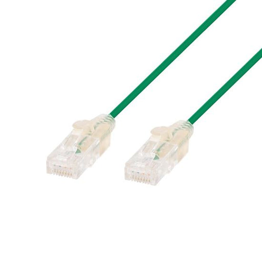 DYNAMIX 0.25m Cat6A 10G Green Ultra-Slim Component Level UTP Patch Lead (30AWG)