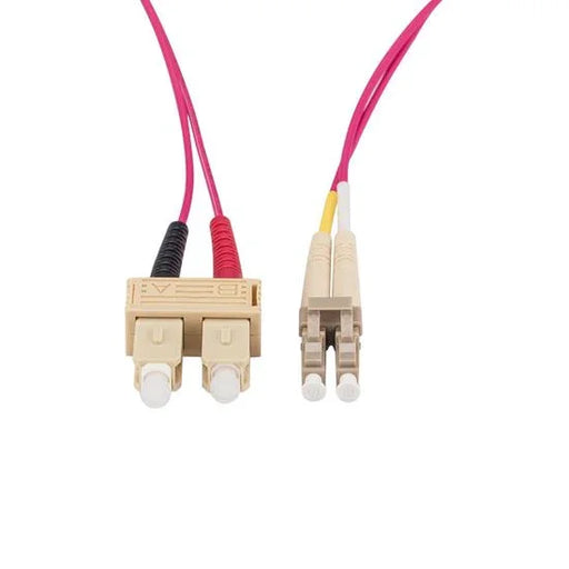 15M 50u LC/SC OM4 Fibre Lead (Duplex, Multimode) Raspberry Pink LSZH Jacket - LX2001 - Homewares, Outdoor, Phone Accessories, Cases, Speakers, Headphones + More -