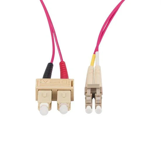 15M 50u LC/SC OM4 Fibre Lead (Duplex, Multimode) Raspberry Pink LSZH Jacket - LX2001 - Homewares, Outdoor, Phone Accessories, Cases, Speakers, Headphones + More -