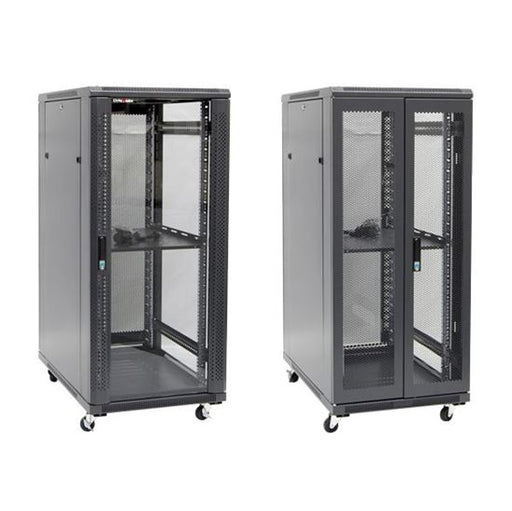 DYNAMIX 27RU Server Cabinet 600mm Deep (600 x 600 x 1410mm) Includes 1x Fixed Sh