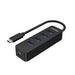 UNITEK USB 3.0 4-Port Hub with USB-C Connector Cable. Includes 4x USB-A Ports, 1