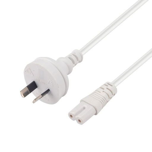 2M 2-Pin plug to C7 Figure 8 connector 7.5A. SAA power cord 0.75mm LX2001