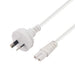 2M 2-Pin plug to C7 Figure 8 connector 7.5A. SAA power cord 0.75mm LX2001