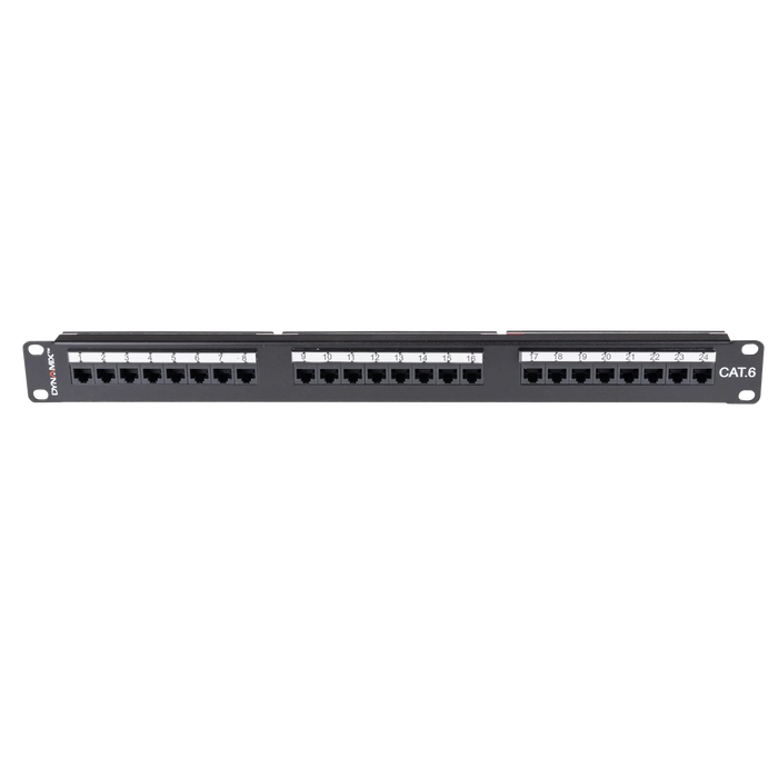 DYNAMIX 24 Port 19'' Cat6 UTP Patch Panel with plastic labelling kit. T568A & T5 - LX2001 - Homewares, Outdoor, Phone Accessories, Cases, Speakers, Headphones + More -