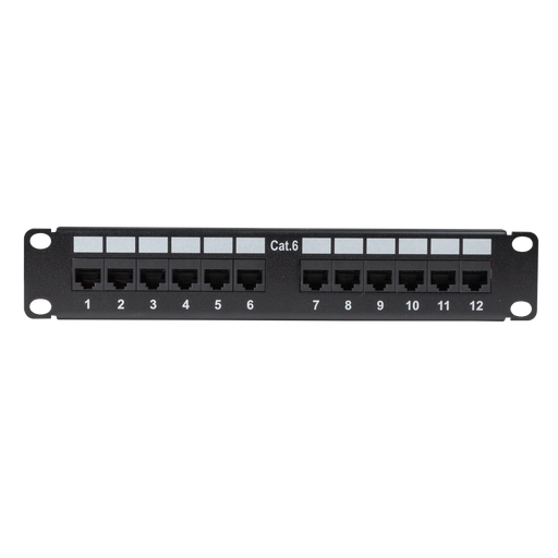 DYNAMIX 10'' 12 Port Cat6 Patch Panel for 10'' Cabinet R10 series - LX2001 - Homewares, Outdoor, Phone Accessories, Cases, Speakers, Headphones + More -
