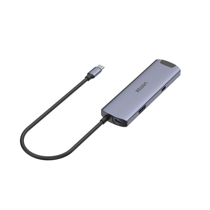 UNITEK 6-In-1 USB Mulit-Port Hub with USB-C Connector. Includes USB-C 100W PD, 4