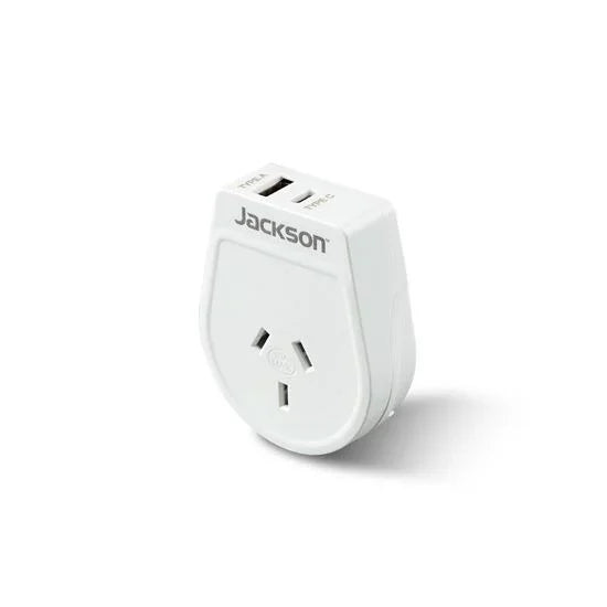 Travel Adaptor USB 1x USB-C NZ/AUS Plugs for use in USA, Canada & More. - LX2001 - Homewares, Outdoor, Phone Accessories, Cases, Speakers, Headphones + More -
