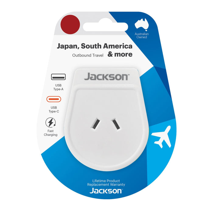 Travel Adaptor USB USB-C  Charging Ports NZ/AUS Plugs USA Japan South America