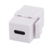 DYNAMIX USB-C 3.1 Keystone Jack Female to Female Connectors. White Colour. - LX2001 - Homewares, Outdoor, Phone Accessories, Cases, Speakers, Headphones + More -