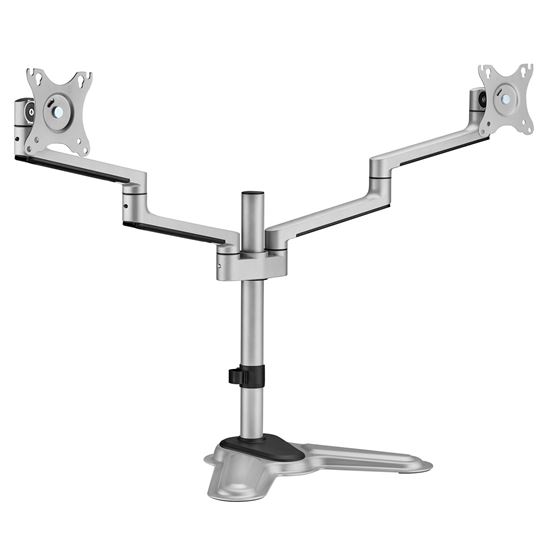 BRATECK 17"-32" Dual  Arm Premium Articulating Monitor Stand. Arm Extension 447m