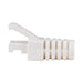 DYNAMIX WHITE RJ45 Strain Relief Boot - Slimline with Clip Protector (6.0 mm Out