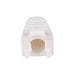 DYNAMIX WHITE RJ45 Strain Relief Boot - Slimline with Clip Protector (6.0 mm Out