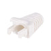 DYNAMIX WHITE RJ45 Strain Relief Boot - Slimline with Clip Protector (6.0 mm Out