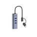 UNITEK 4-in-1 USB Multi-port Hub with 2-in-1 Connectors (USB-C & USB-A). Include