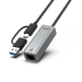 UNITEK USB to Gig Ethernet Adapter with 2-in-1 Connectors (USB-C & USB-A). Suppo