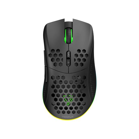 VERTUX Gaming Mouse with Both Wired & Wireless Options with 500mAh Built-in Rech