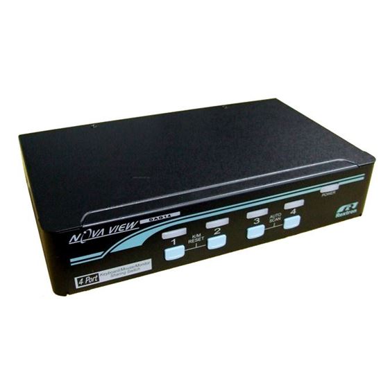 REXTRON 1-4 Automatic DVI USB KVM Switch. Share 1x USB Keyboard, Mouse & DVI-D V