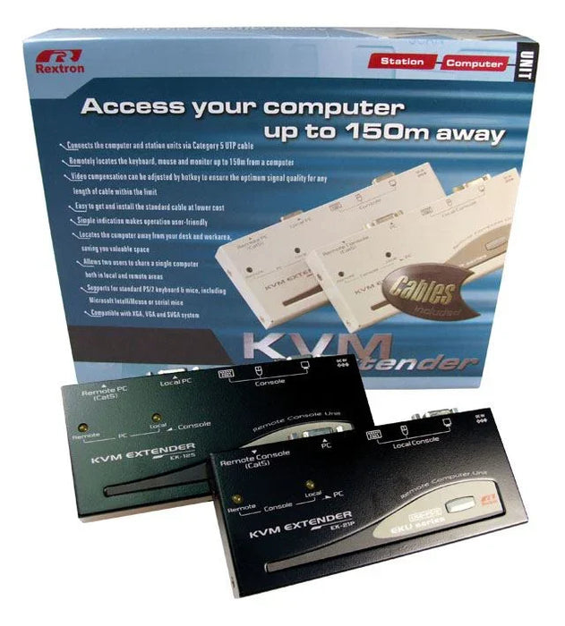 REXTRON Console Extender Allows VGA mouse & keyboard signals to be extended up t - LX2001 - Homewares, Outdoor, Phone Accessories, Cases, Speakers, Headphones + More -