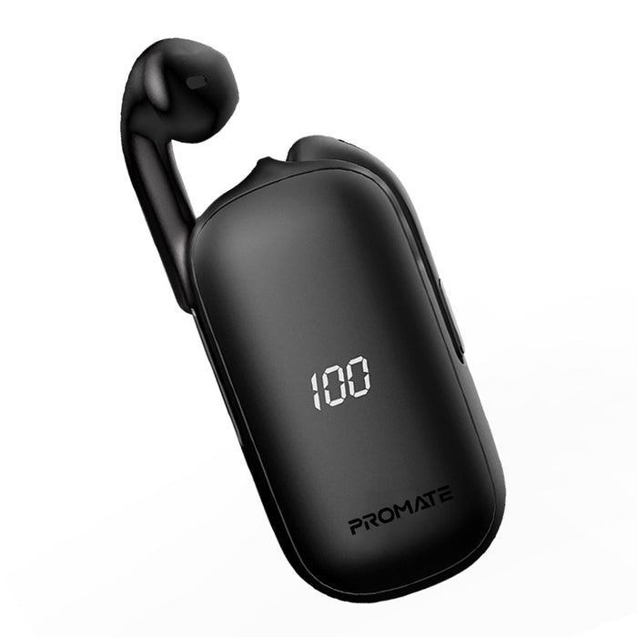 PROMATE In-Ear HD Bluetooth Earbud with Intellitouch and 500mAh Charging Case. B