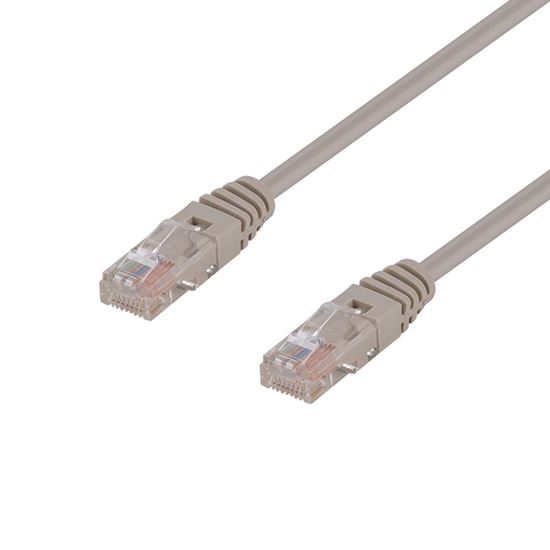DYNAMIX 15m Cat5e Beige UTP Patch Lead T568A Specification 100MHz 24AWG Slimline