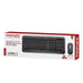 PROMATE Full Size Wireless Keyboard & Mouse Combo with Dual USB-A/C Dongle. Auto