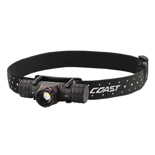 COAST LED Headlamp with Dual-Power Rechargeable Battery & 1000 Lumens. Battery L